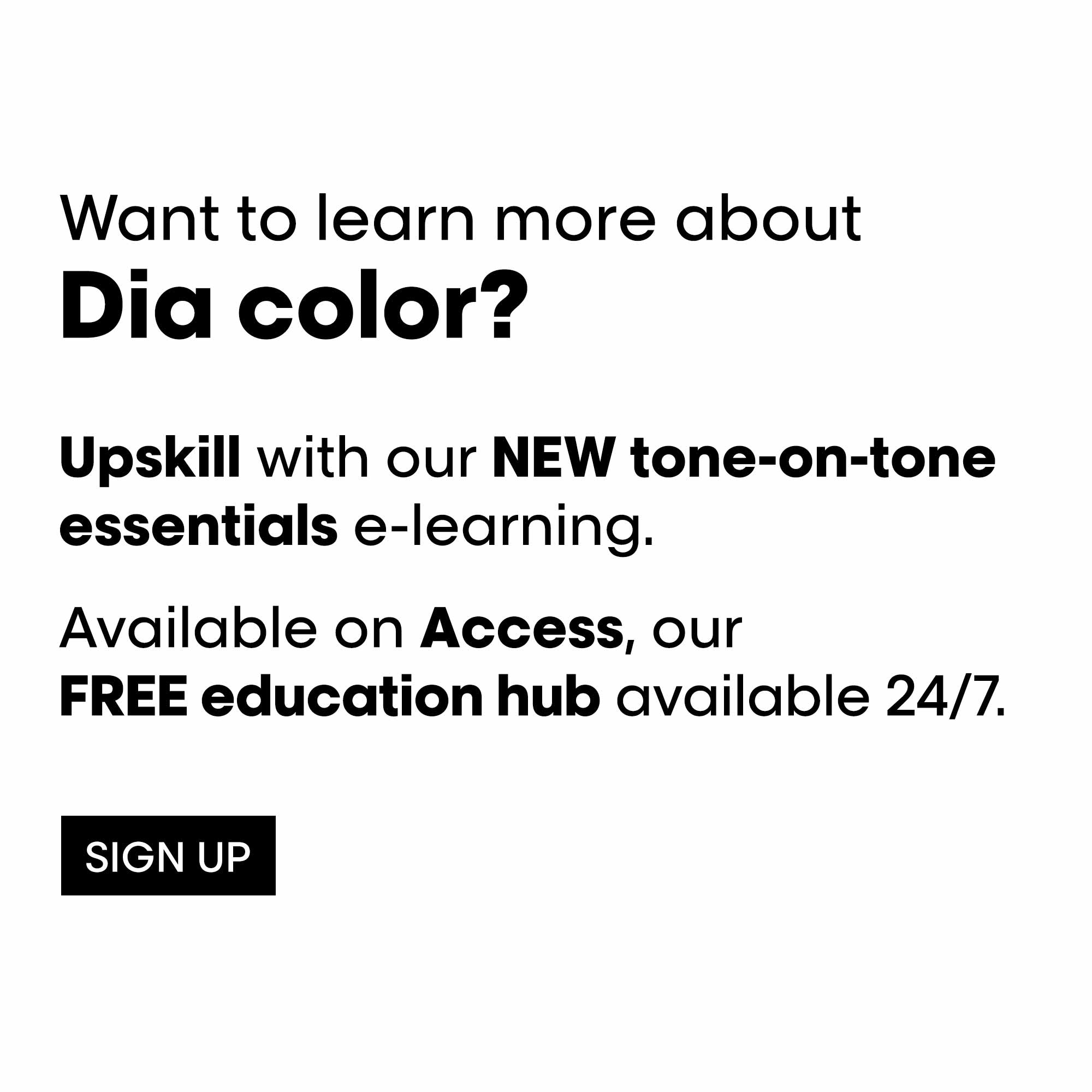 education on dia color via access